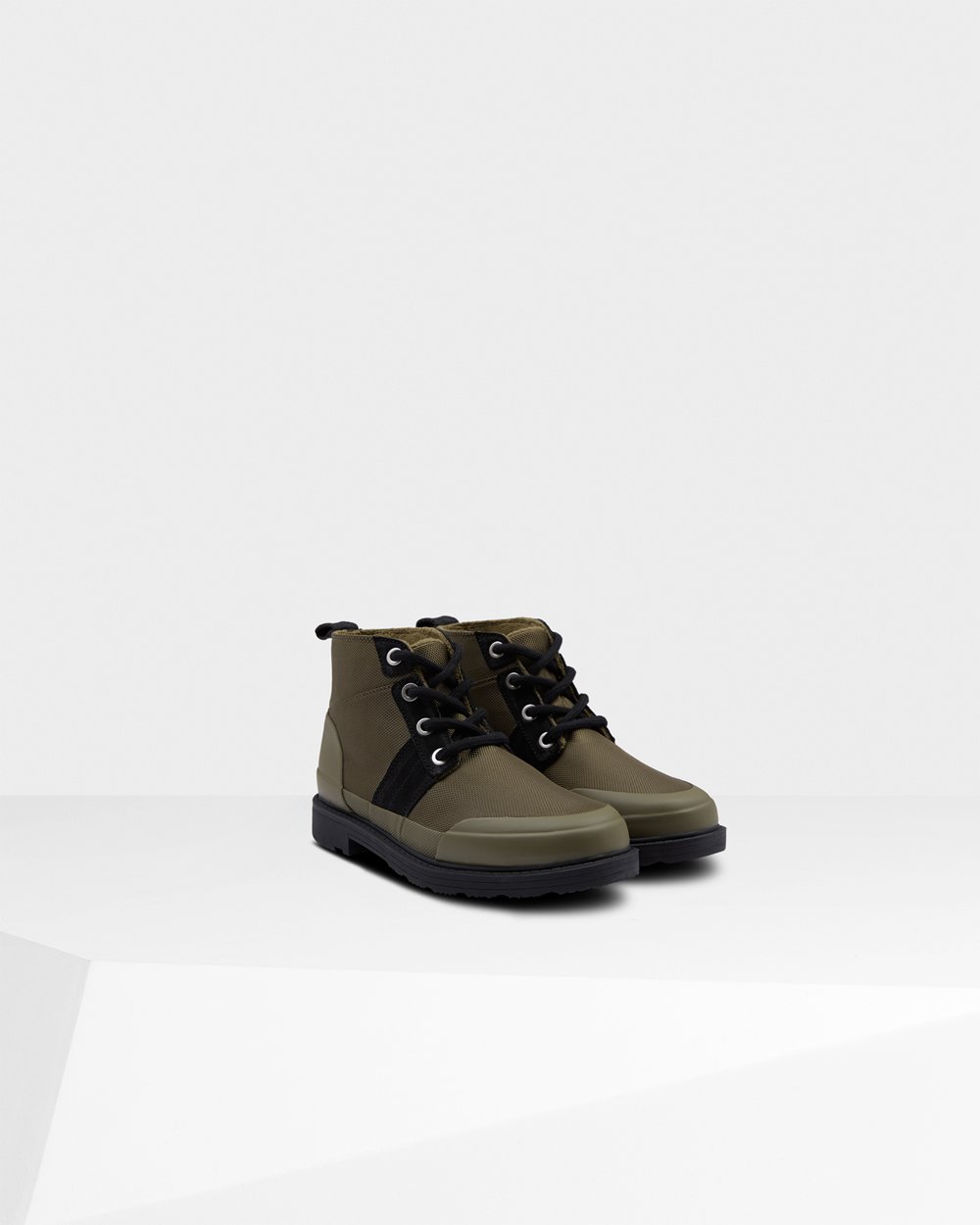 Botins Hunter Feminina Pretas/Verde Oliva - Original Insulated Commando - 75BNLEOZI